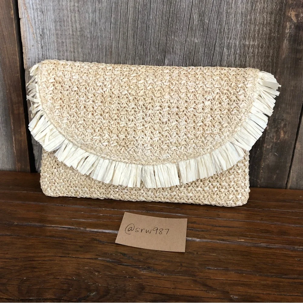 Beachly The North Shore Clutch Frayed Tassel
